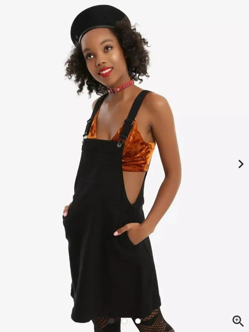 Blackheart Black Denim Skirtall Overall Dress Black Size M